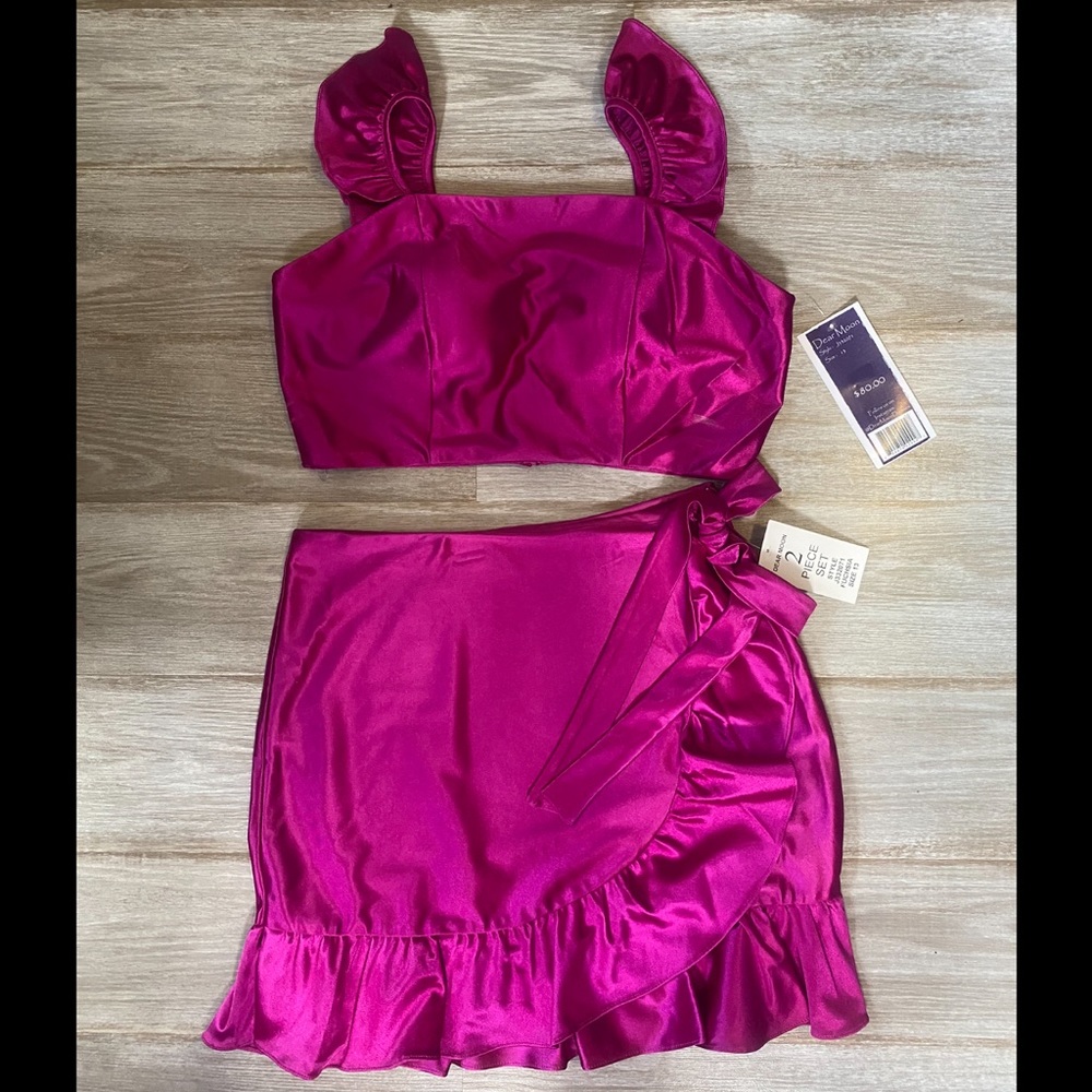 NWT 2 Piece Set “Crop top & Skirt” Dear Moon